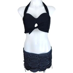 Unique Vintage Skirted Bikini
